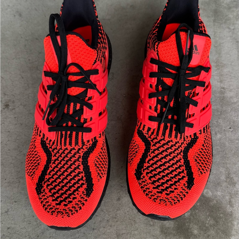 Adidas Men's Bright Red Athletic Shoes